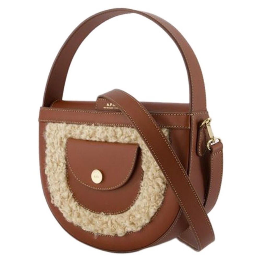 A.P.C. Brown Pocket Small Bag, Size: OS